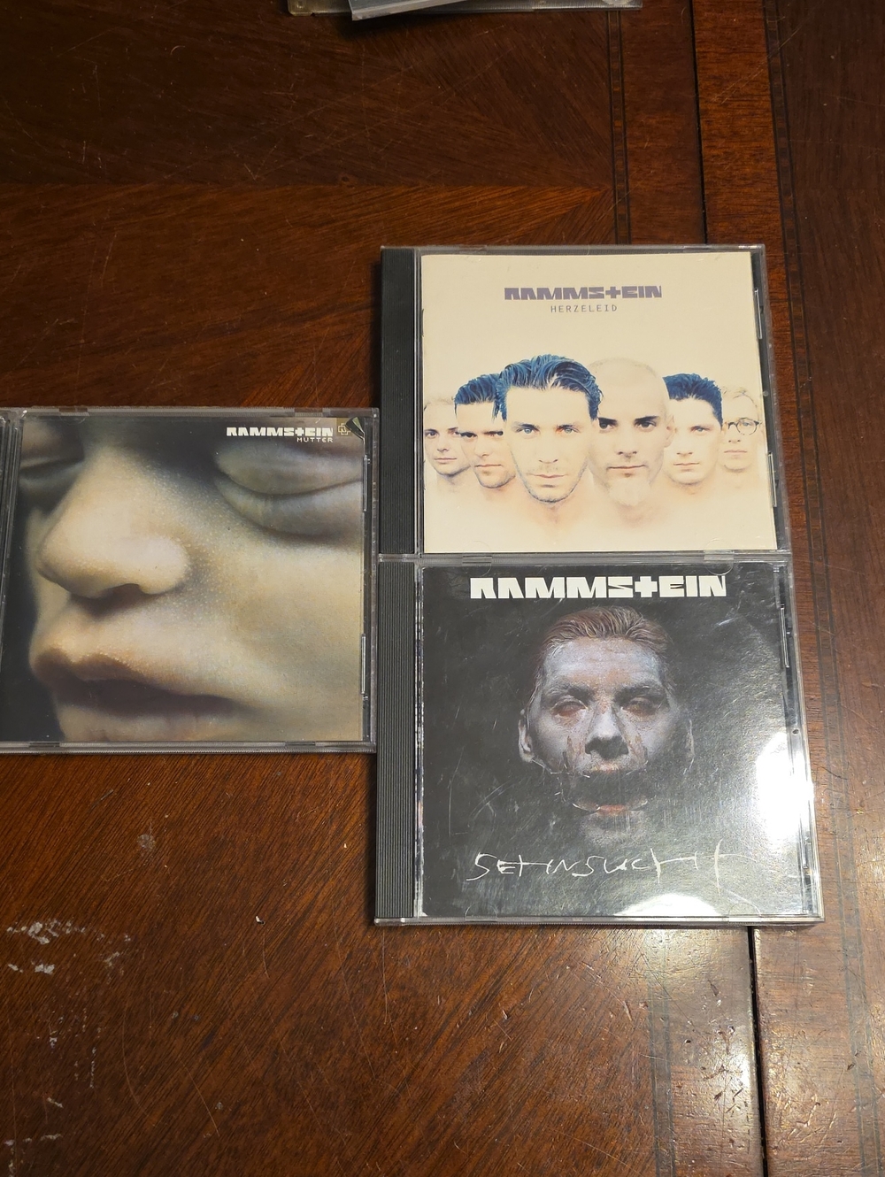 Rammstein CD Lot - Herzeleid & Sehnsucht - Black, Cream